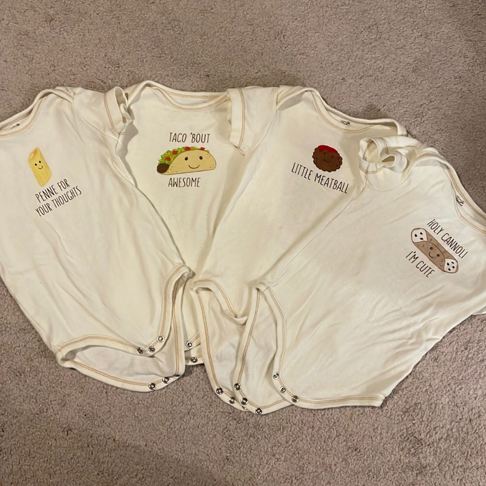 Touched by Nature Foodie Onesies 18M Bundle (4)